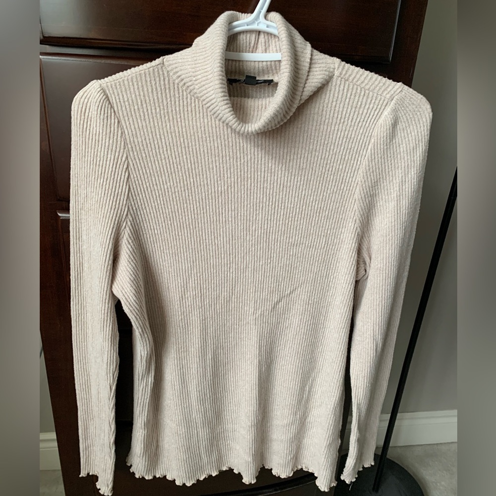 LILY MORGAN Cream Turtleneck Sweater